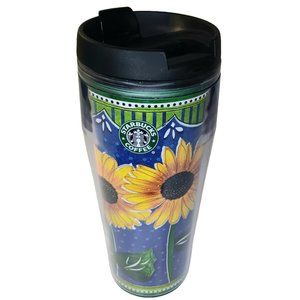 Starbucks Sunflower BaristaTravel Mug 16 Ounces Vintage 2003